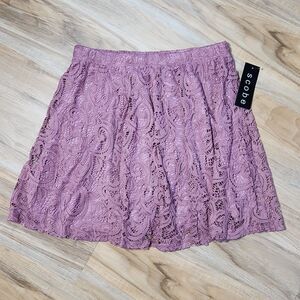🔹️NWT Scobe Mauve Lace Skirt Medium